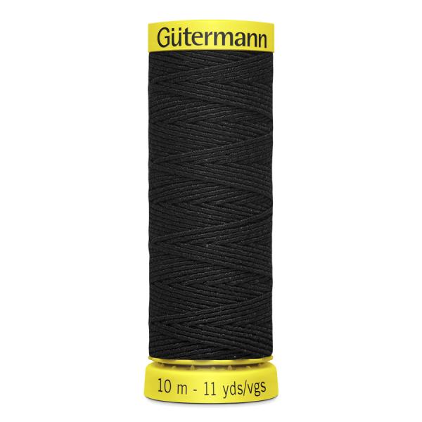 Gutermann Shirring Elastic - Black #4017